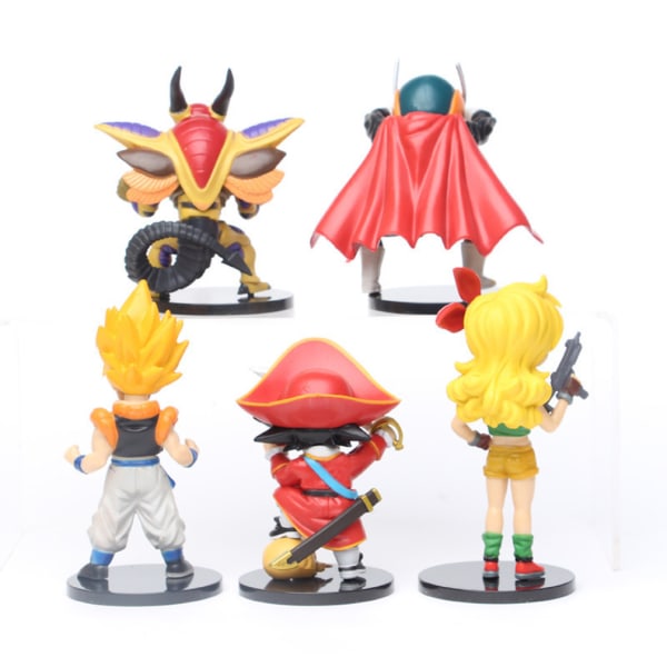 5 Styck Lunch Anime Figurine Dragon Ball Action Figur Leksaksmodell