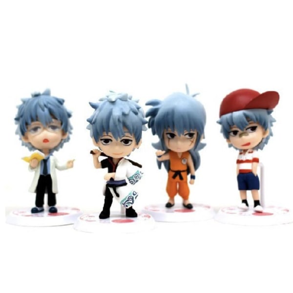 4st Gintama figurleksak Anime docka modell