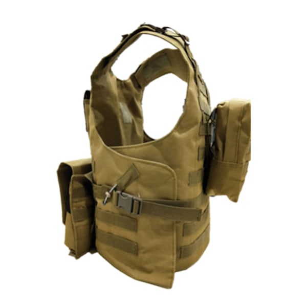 Tactical West Multi Pockets Skyddsväst Airsoft Brown