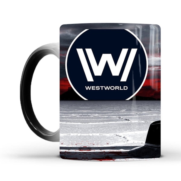 Westworld färgskiftande mugg Keramisk kaffemugg Thermal tekopp Nyhetspresent