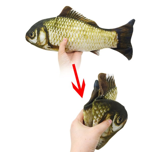 Folding Spring Fish Magic Trick Trollkarl Närbild Rekvisita Jippon Prank Tool