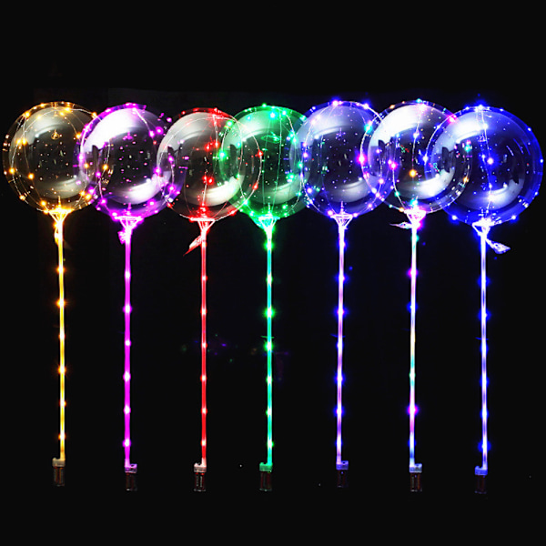 10st Ljusfjäder LED-ljusballonger Festivaldekor Set Festdekoration
