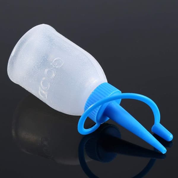 6-pakning 30 ml klemflasker med lang tut for hobby og DIY