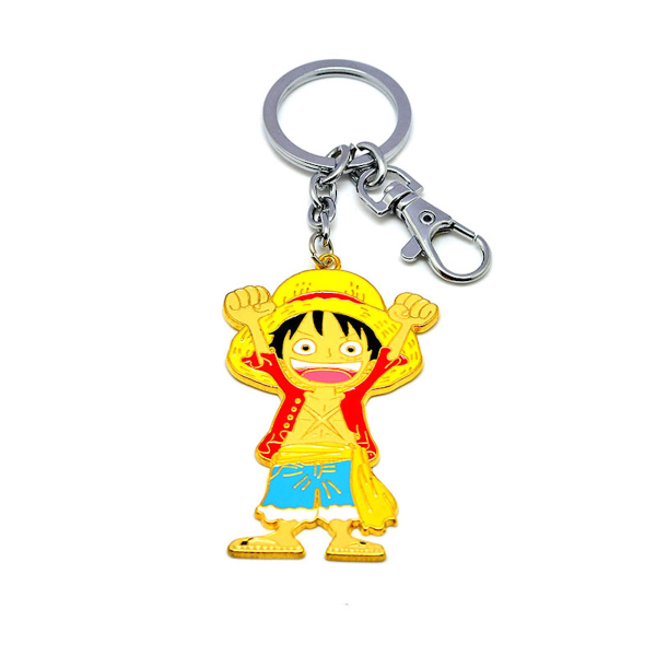 One Pieces Luffy Anime Key Chain Key Ring Bag Pendant Keyring Julklapp