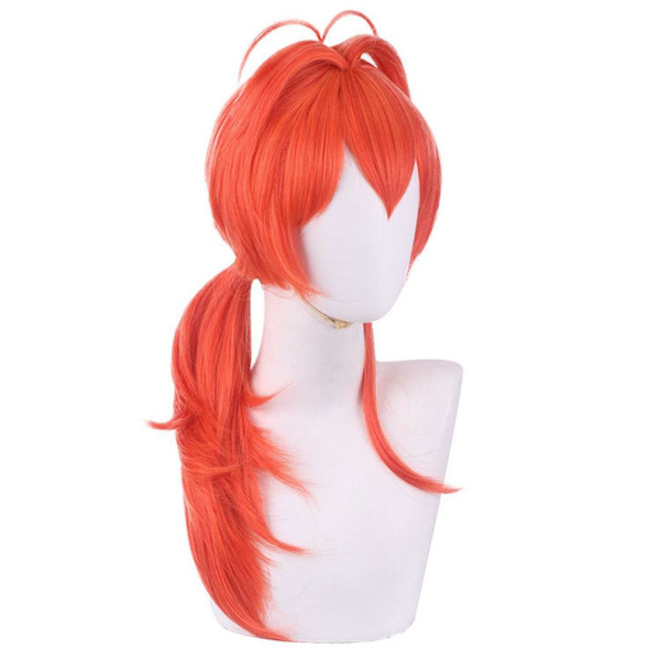 Genshin Impact Peruker Diluc Ragnvindr Party Cosplay Peruker