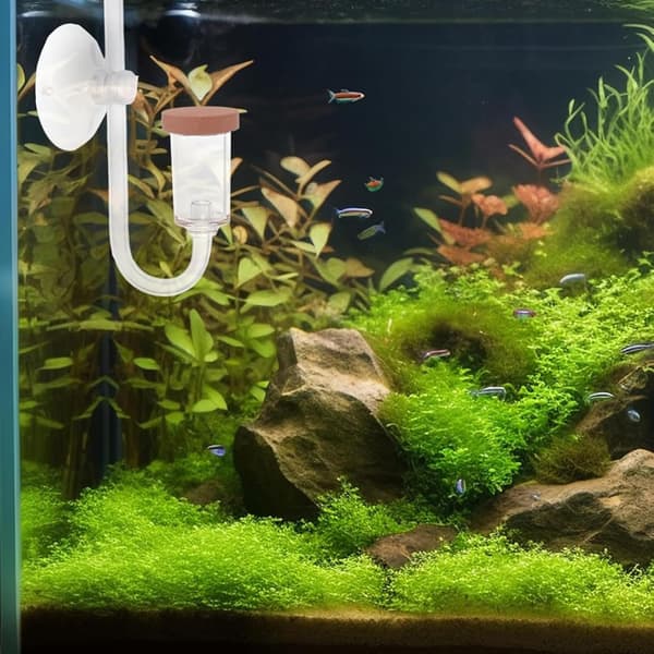 2 st U-formade akvarierör i akryl för luftpumpar och CO2-diffusorsystem