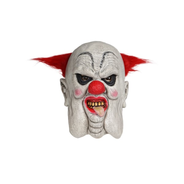 Red Nose Clown Mask Skrämmande huvudbonader Cosplay för Halloween