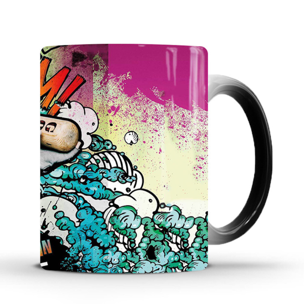 Quinn Clown Color Changing Mugg Keramisk kaffemugg Thermal tekopp Nyhetspresent