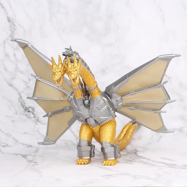 18 cm trehovedet Mecha Godzillas PVC-monsterfigur samleobjekt udstillingsmodel