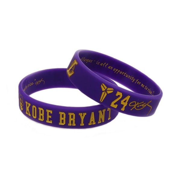 5st Armband för män Kobe Bryant Gummi Silikon Armband Sport Basket Armband
