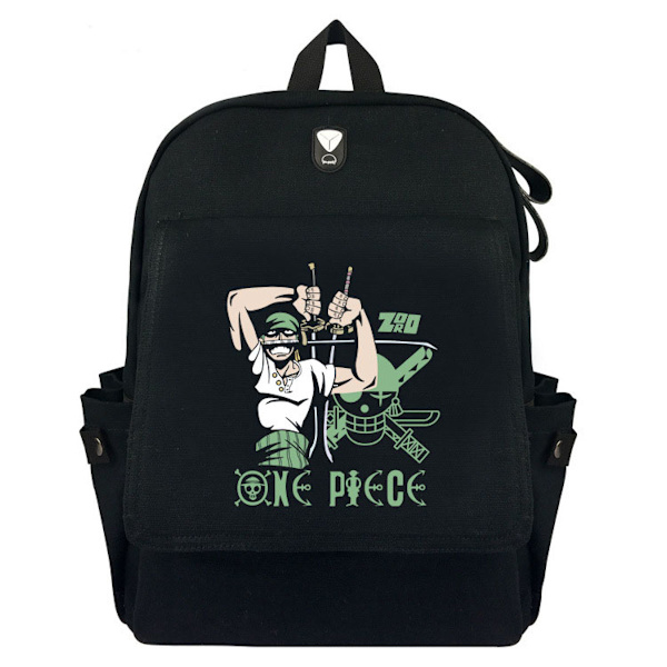 One Pieces Luffy Anime Skolryggsäck Casual Daypack Ryggsäck Cool bokväska