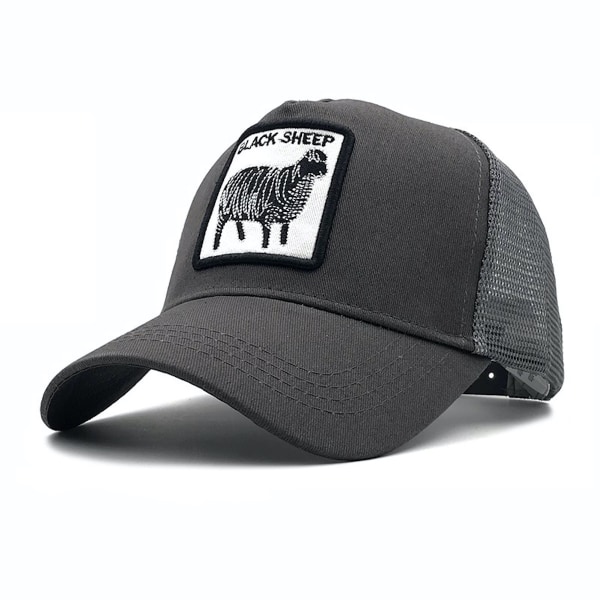 Black Sheep Baseball Cap Bekväm Snapback Justerbar Sports Brodery Hat