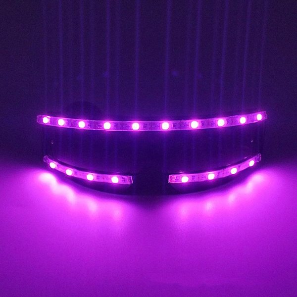 5V LED Shutter Glasögon Wire Neon Party Lysande Färgglad EL Wire Luminous Glasögon Neon Party LED Light Up Glasögon DJ Party