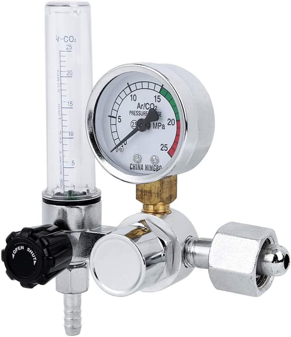 Argon-regulator 0-25 MPa med flowmåler G5/8 til MIG TIG-svejsning