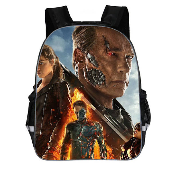 Terminator T800 printed ryggsäck skolväska Travel Daypack Lätta bokväskor