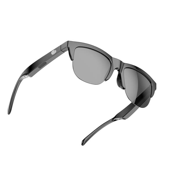 Lätta Bluetooth-ljudsolglasögon med UV-skydd och flexibel TR-båge