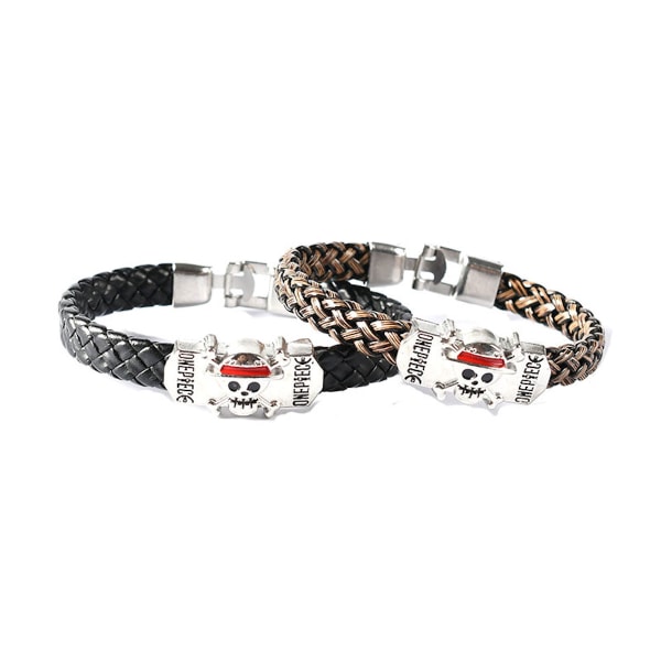 2st One Piece Skull flätat armband Armband Party Sports Armband för män kvinnor