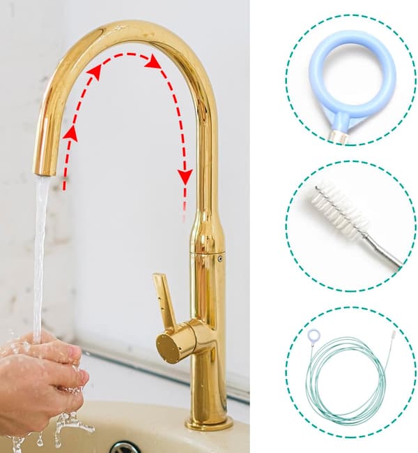 Extra lång avloppsrengöringsborste 1,5M flexibelt rörrensverktyg för diskho
