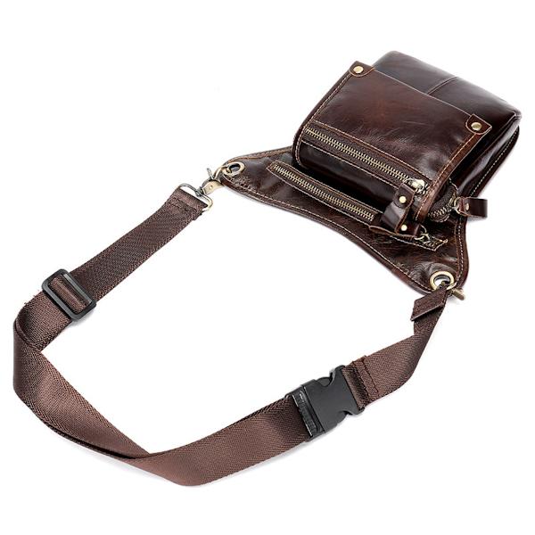 Retro motorcykel benväska Drop midjeväska, lår Fanny Pack för resor utomhus