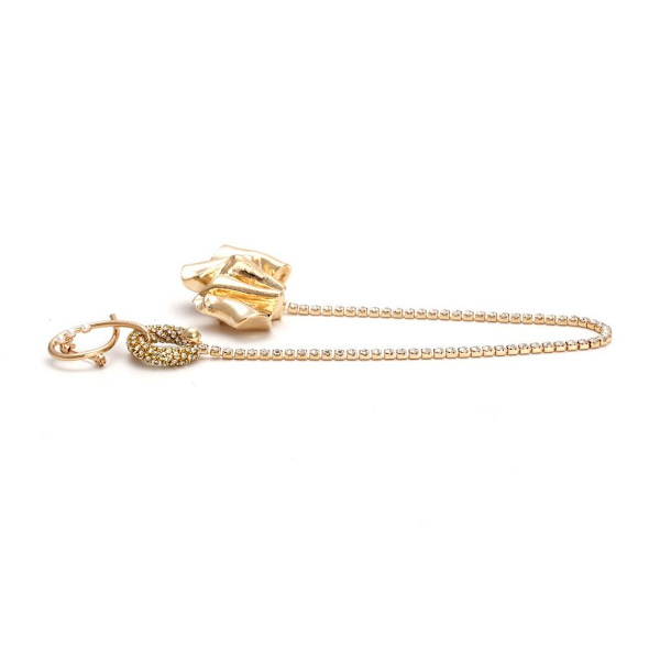 Corsage Överdriven Klo Dam Brosch Strass Inlagd Legering Brosch Pin