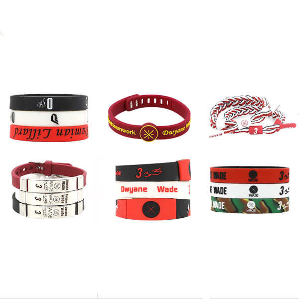 15 st Wade Basketball Star Silikonarmband Herrarmband Utomhussportarmband