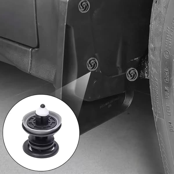 30 stk. plastclips til bildørpanel 23x30 mm sæt med indvendige fastgørelseselementer