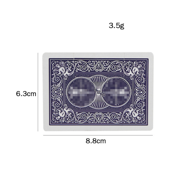 Bite Card Restore Magic Trick Magician Närbild Rekvisita Jippon Prank Tool