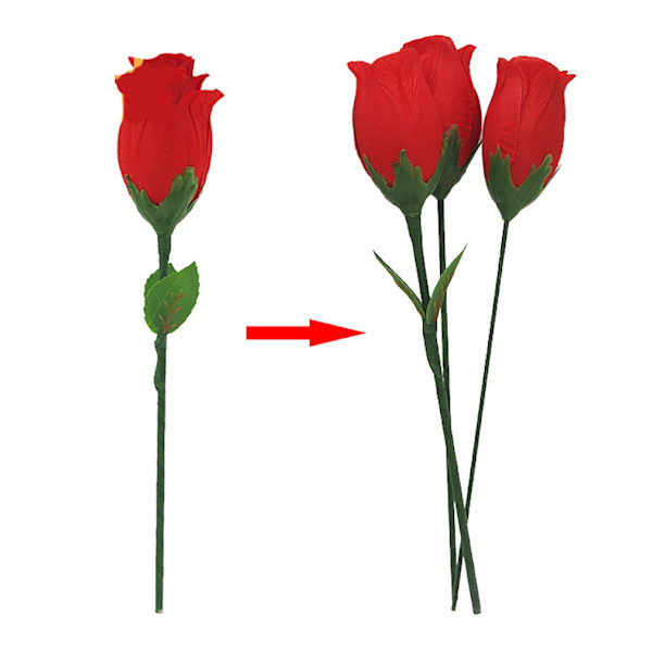 Rose One Change Tre Magic Trick Trollkarl Närbild Rekvisita Jippon Prank Tool