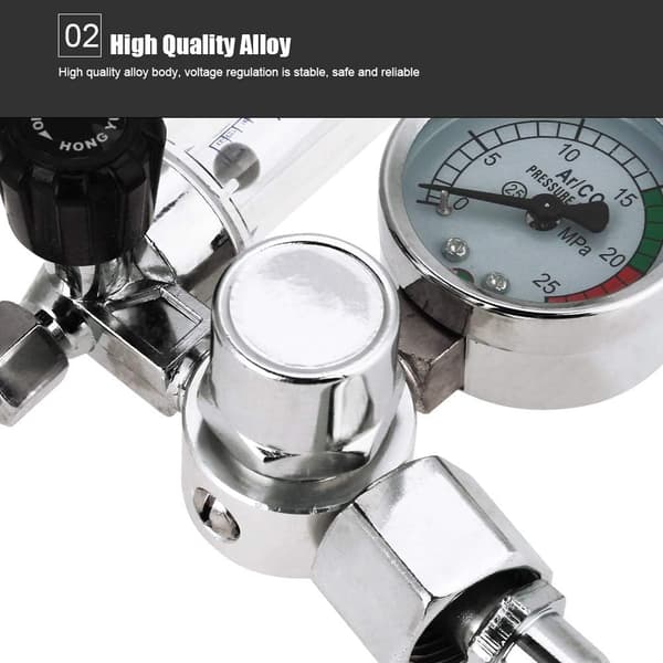 Argon-regulator 0-25 MPa med flowmåler G5/8 til MIG TIG-svejsning