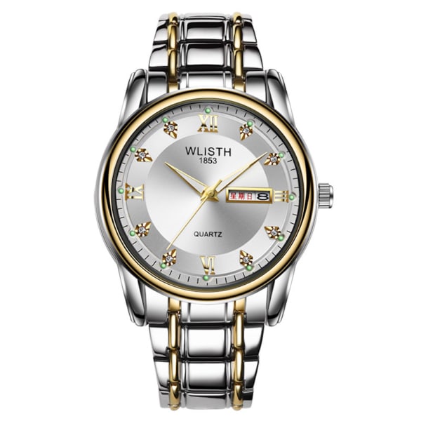 Herr Quartz Watch Business Luminous Watch med Date Vattentät