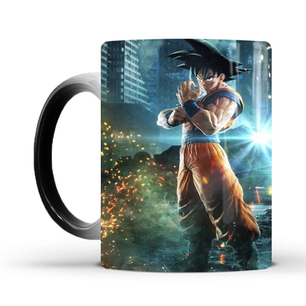 Dragon Ball Sun Goku färgskiftande mugg Keramisk kaffemugg Thermal tekopp Nyhetspresent