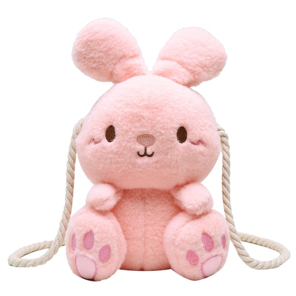 Bolsa carteiro diario coelho fofinho rosa bolsa tiracolo transversal para crianças
