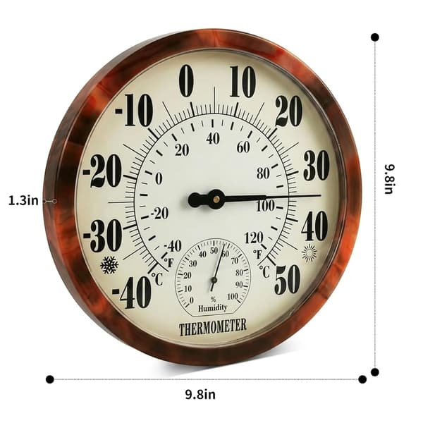 2-i-1 Termometer og Hygrometer, Måler til temperatur og luftfugtighed indendørs og udendørs