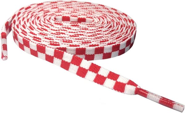 Ternede flade snørebånd 0,9 cm brede til sneakers 120 cm