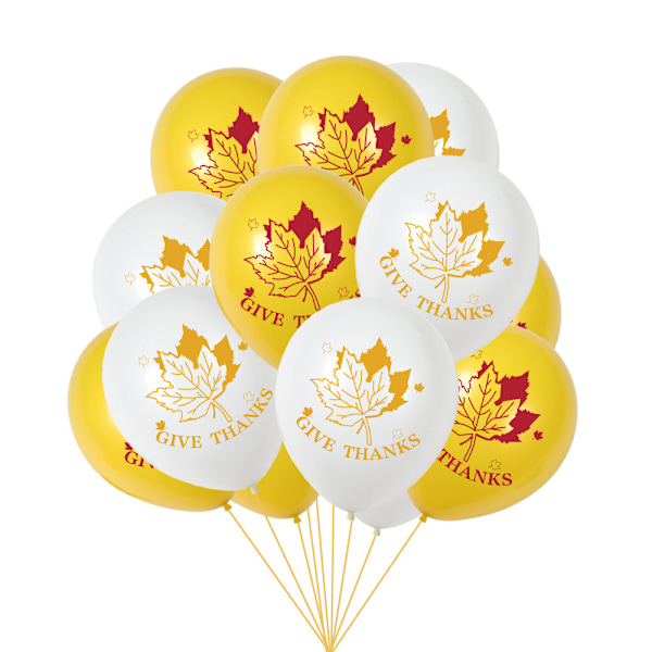 Thanksgiving ballong med Maple Leaf latex set festdekoration