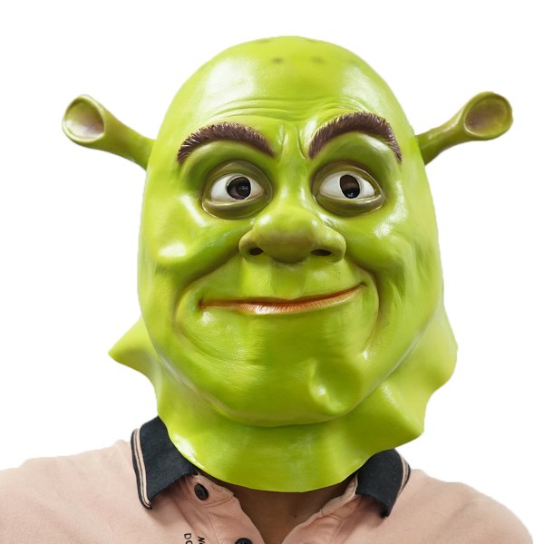 Shrek Mask Gröna huvudbonader Cosplay kostymrekvisita för Halloween