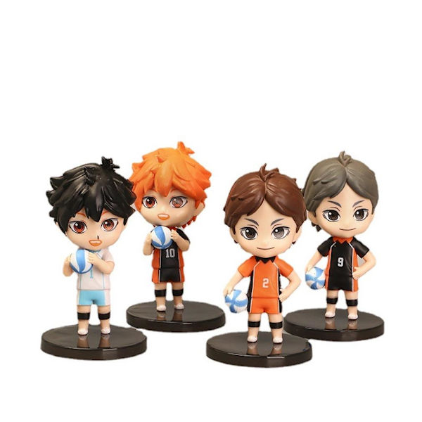 4 st Anime volleyboll pojkar figurleksak modell tecken