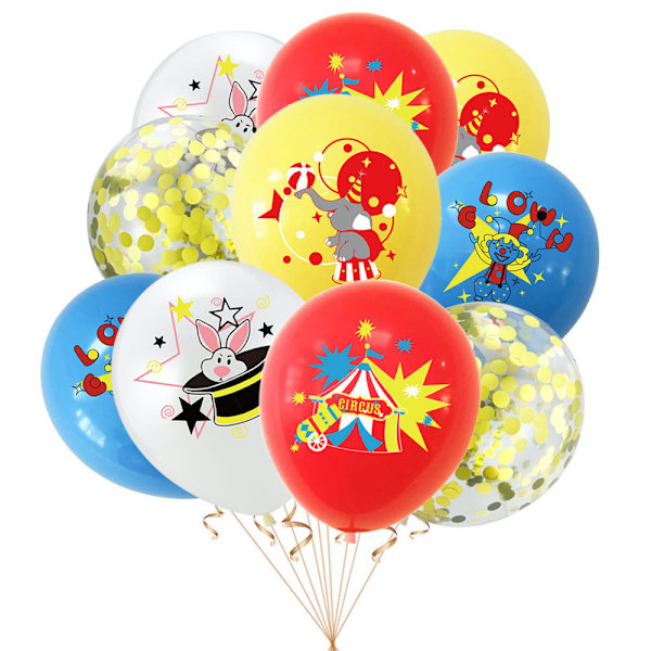 100st Circus Clown Latex Ballong Set Party Dekoration