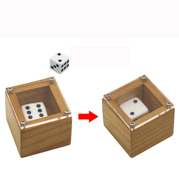 Träsinne Tärningar Förutsägelse Tärningar Magic Trick Trollkarl Närbild Rekvisita Jippon Prank Tool