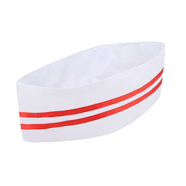 Boat Shape Chef Hatt Matlagning Kepsar Kök Mat Service Kepsar Justerbara