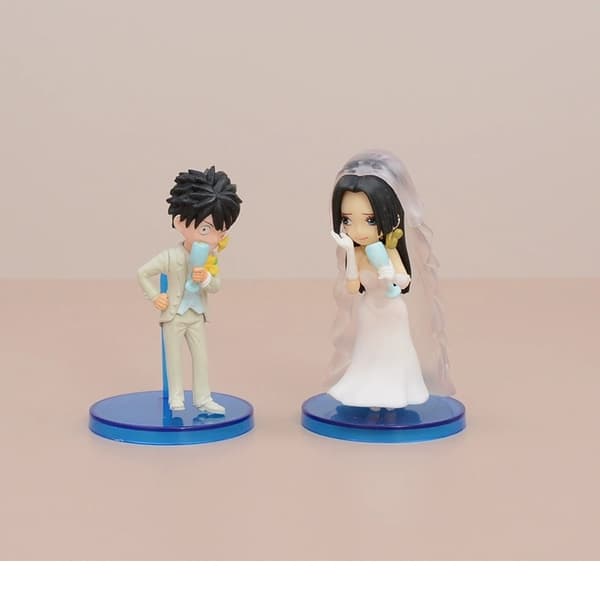 5 stk. One Piece Luffy Ace Boa Hancock Panda PVC Chibi figursæt 8 cm