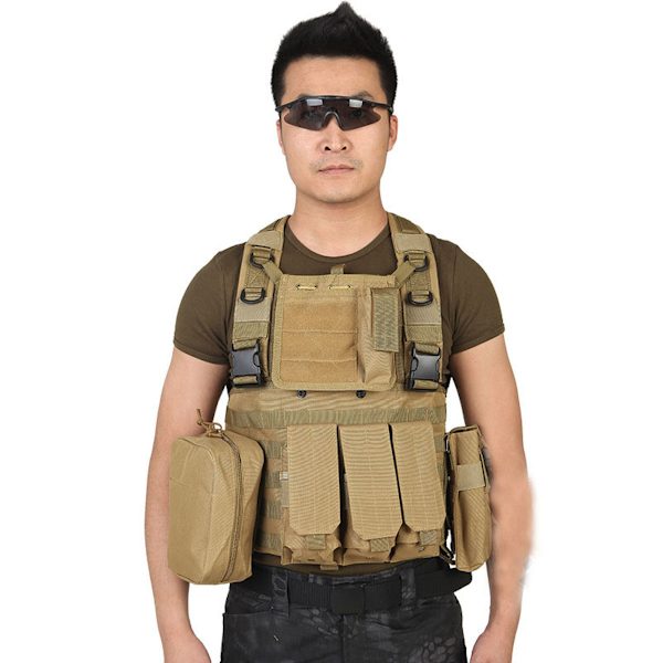 Airsoft väst Tactical Molle Army Väst Jaktväst Jacka för män
