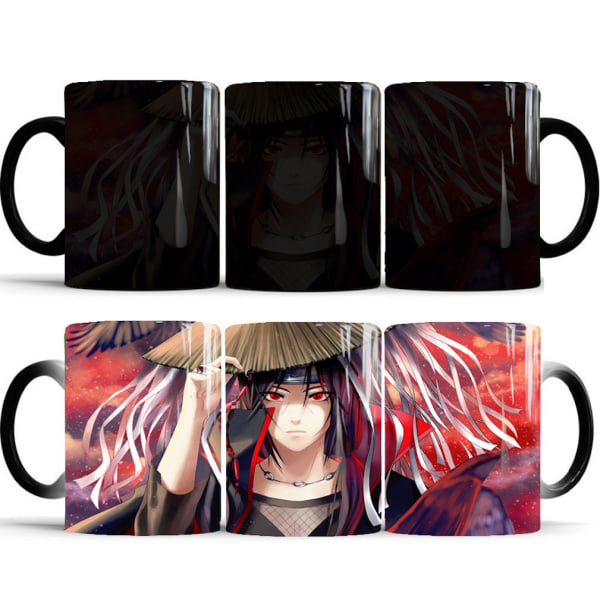 Uchiha Itachi färgskiftande mugg Keramisk kaffemugg Thermal tekopp Nyhetspresent