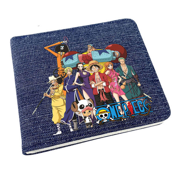Zoro Luffy Chopper Anime plånbok Bifold kort plånbok plånbok med myntficka