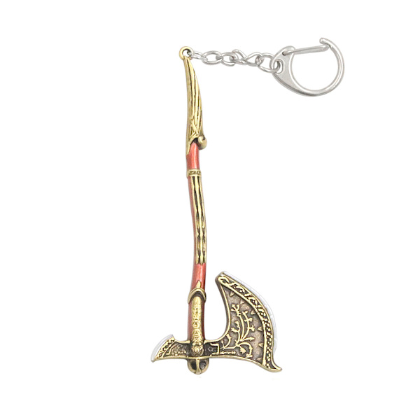 God of War Kratos Axes Anime Key Chain Key Ring Bag Pendant Keyring Christmas Gift