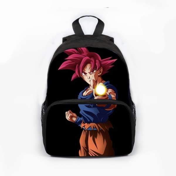 Dragon Ball Goku Ryggsäck Polyester Satchel Anime Skolväska för studenter Lättvikt