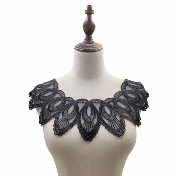 Geometrisk symmetri Avtagbar blus Net Fake Collar Spetsram False Collar