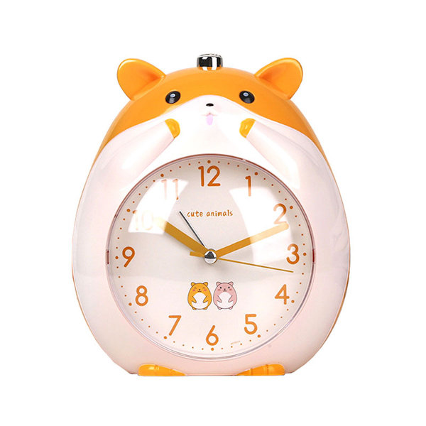 Hamstermönster för barn Anime Väckarklocka Icke tickande analog klocka