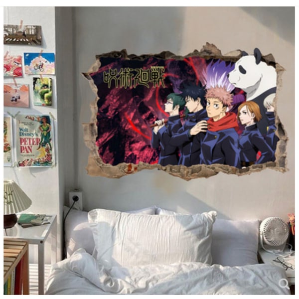 Jujutsu Kaisen Anime Wall Sticker Avtagbar tapet Hemdekoration
