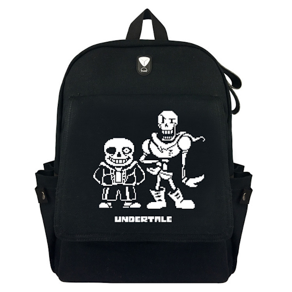 Undertale Sans Anime Skolryggsäck Casual Daypack Ryggsäck Cool bokväska